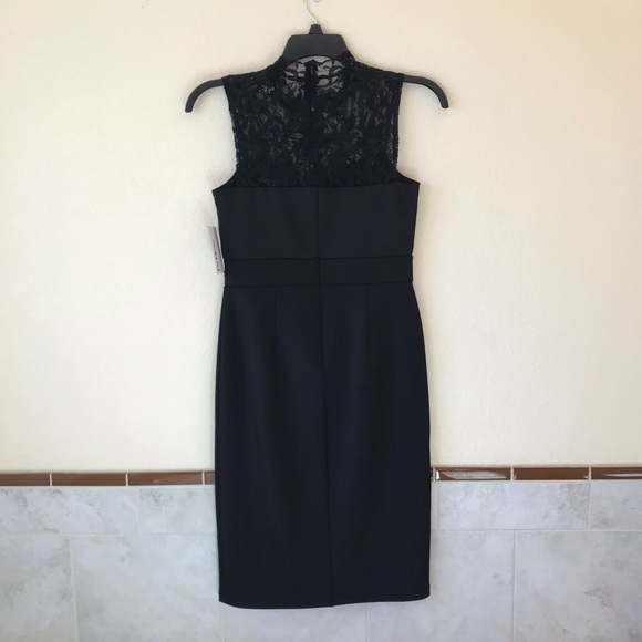 Enfocus Studio Black Sleeveless Dress Lace Necklin - Picture 5 of 7